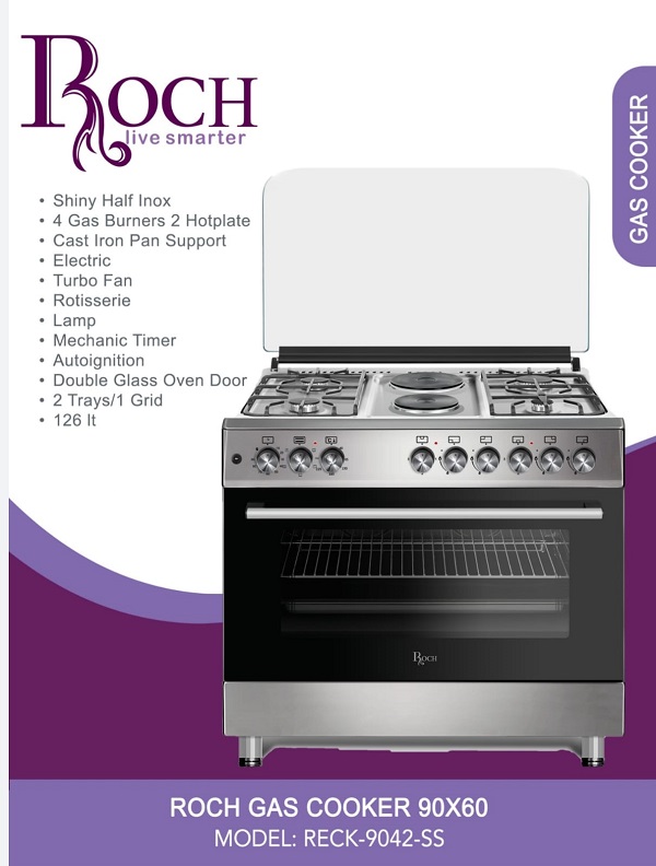 Synix 50*55 Standing Cooker 3G+1E